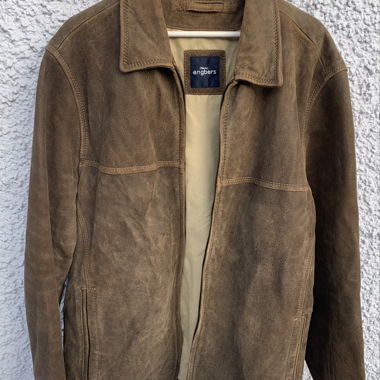 Veste en cuir vintage, env. taille L