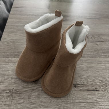 Stivaletti per bambini marroni imbottiti