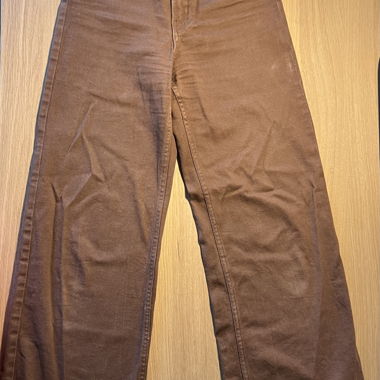 H&M Wide-Leg Twill Pants
