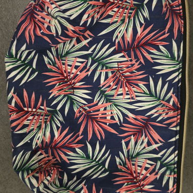 Borsa colorata con motivo a foglia di palma