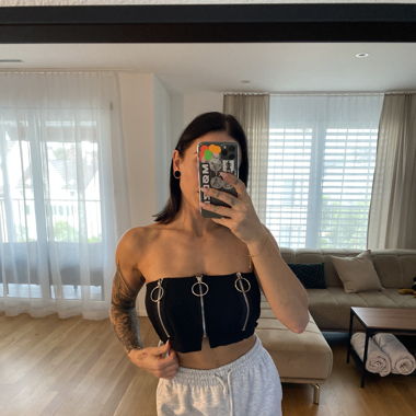 Croptop schwarz