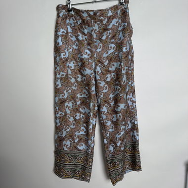 Pantalon large MNG à motif cachemire