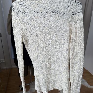Pull en maille blanc