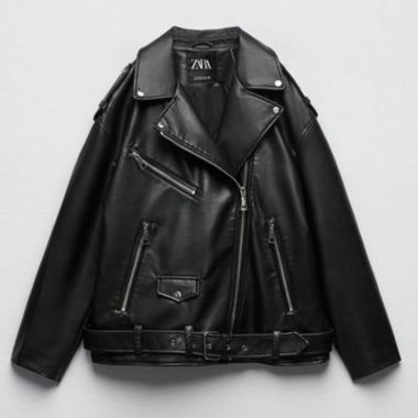 Giacca biker in finta pelle Zara 