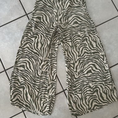 Pantaloni con stampa zebra