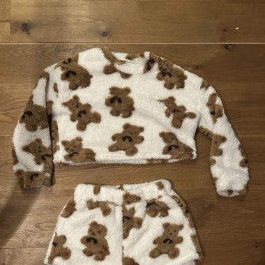 Kuschliger Teddy Zweiteiler