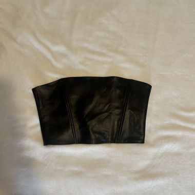 Bustier en cuir Zara