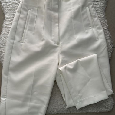 Zara Stoffhose weiss