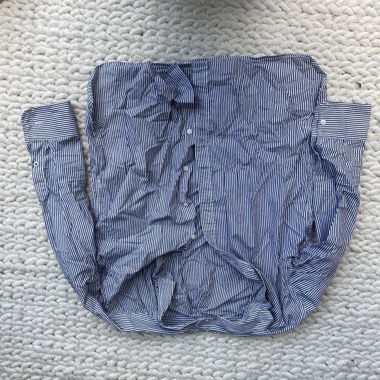Camicia a righe blu-bianco