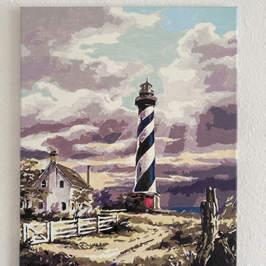 Tableau phare bleu blanc