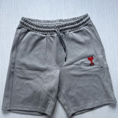 Grauer Ami-Paris-Shorts