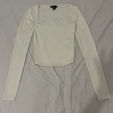 White long-sleeve XXS