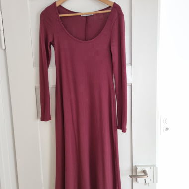 Abito in maglia bordeaux MANGO XS