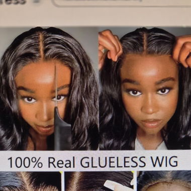 Perruque de Cheveux 100%humains ondulée  18"  