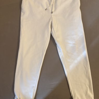Pantaloni della tuta bianchi con coulisse