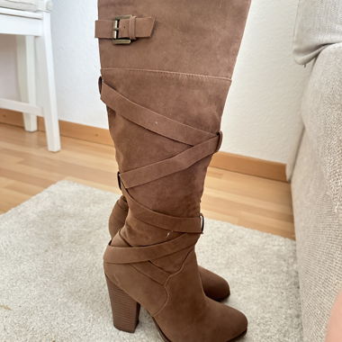 Bottes marrons talons 9cm taille 36