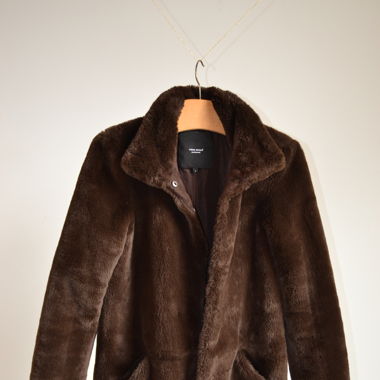Fakefur Mantel braun
