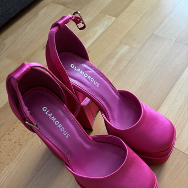 cute pink high heels