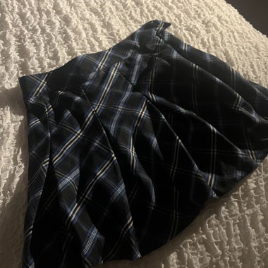 gonna vintage a quadri blu