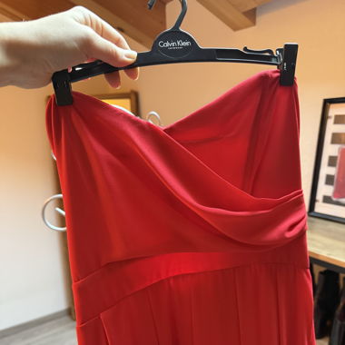 Robe longue rouge 