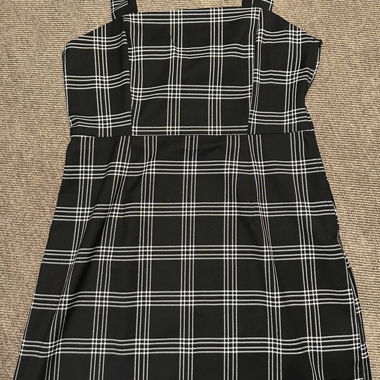 Black Plaid Dress