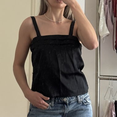 Black Silk Camisole