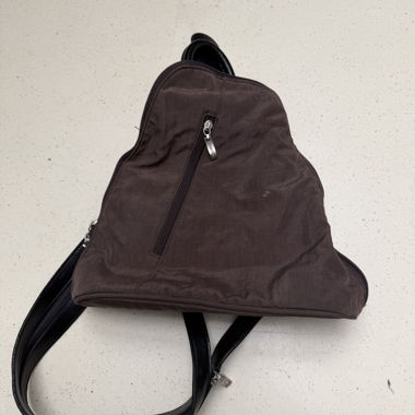 Brown Small Triangular Backpack