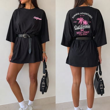 Schwarzes California-Shirt