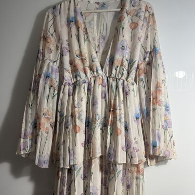 Florales Wickelkleid
