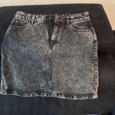 Gonna in jeans nera