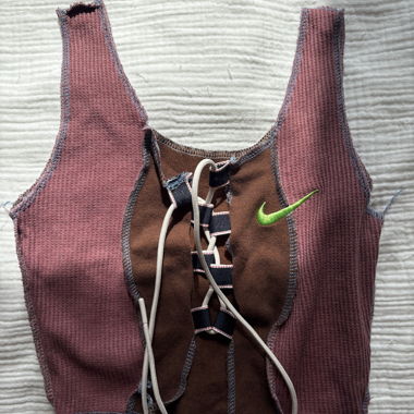 Nike lace-up crop top