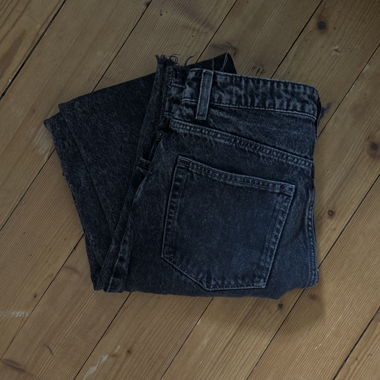 schwarze denim Jeans
