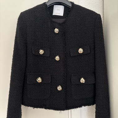 Black Bouclé Jacket