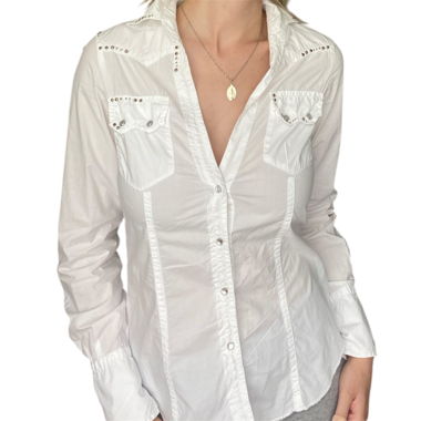 y2k glitter blouse