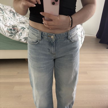 Blue baggy jeans