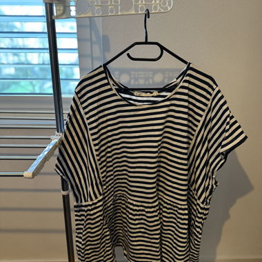 T-shirt à manches courtes rayé de Puro