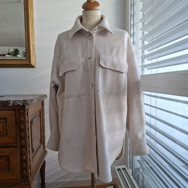 Surchemise longue beige clair / écru – taille S
