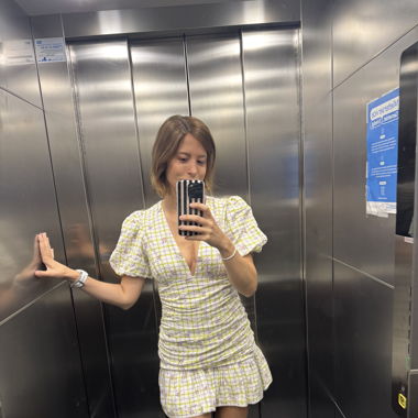 Flowered mini dress
