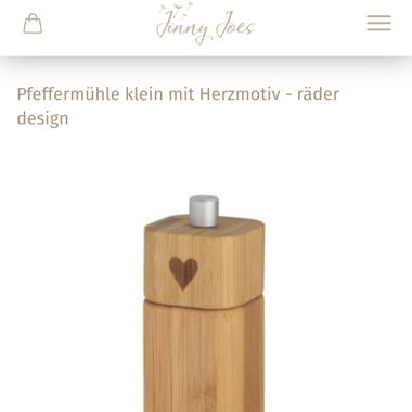 Herzige Pfeffermühle aus Bambus