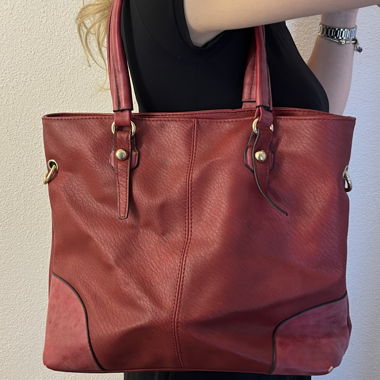 Sac à main rouge