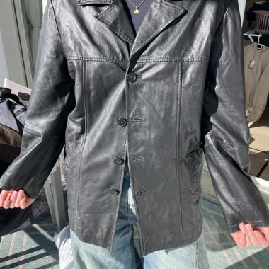 Vintage leather coat✨