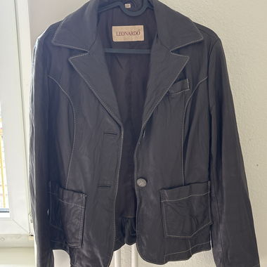Blazer en cuir de sirène de bureau