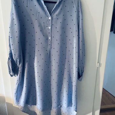 Striped Tunic with Anchor Print