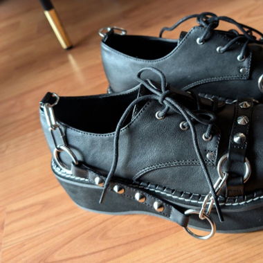 Demonia Emily-32 Plateau-Halbschuhe Gr. 40