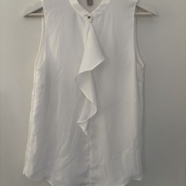 Blouse sans manches blanche