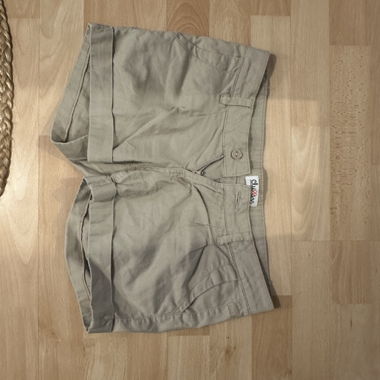 Beige Mini Shorts 