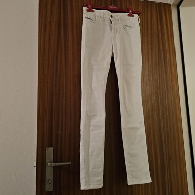 Jeans super skinny blancs de Diesel
