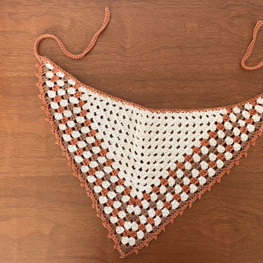 Bandana cheveux / headband crochet - handmade