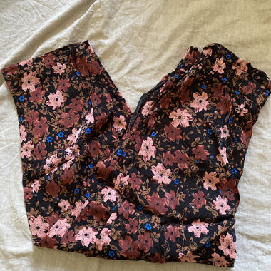 Floral trousers, light and flowing, size 36