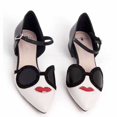 Flache Ballerinas-Sandalen Angari Glasses Espana